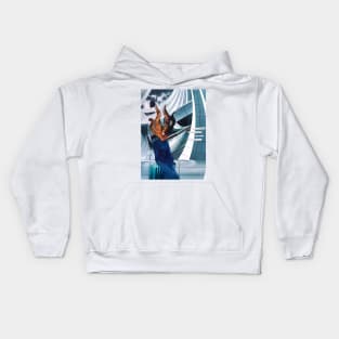 Alien Woman Collage Kids Hoodie